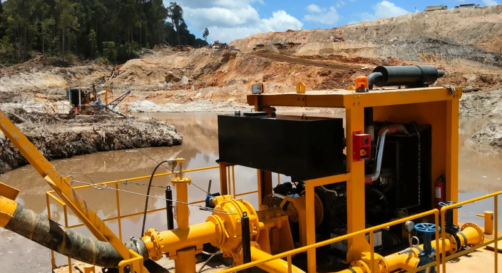 Diesel Slurry Pump / pompa Lumpur untuk pertambangan