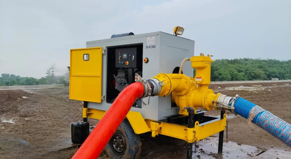 Pompa Banjir Discovery Pump dengan Teknologi Vakum Self-Priming Berbasis Mechanical Rotary Vane