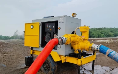 Pompa Banjir Discovery Pump dengan Teknologi Vakum SelfPriming Berbasis Mechanical Rotary Vane